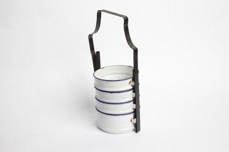 Dishes Stacked in Enamel